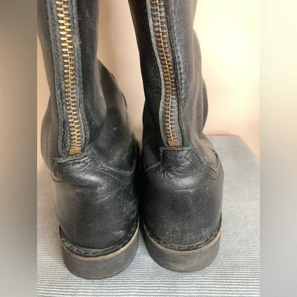 Roots Tribe Leather Equestrian Boots Black 8.5 - Picture 6 of 14